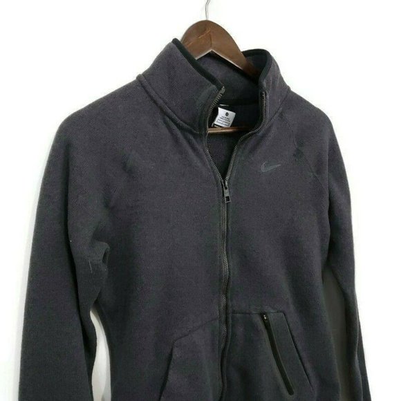 Nike Womens Gray Therma-Fit Full Zip Sweater Jacket Size S Athletic Sweatshirt - Picture 1 of 10